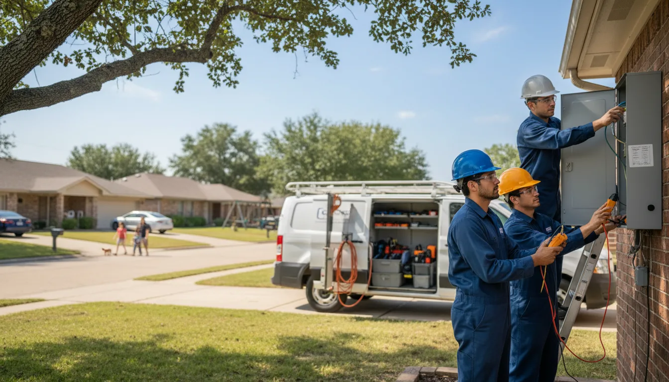 Certified electrician providing emergency electrical services in Gilmer, TX